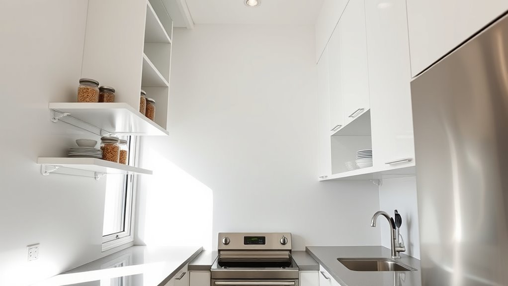maximize vertical kitchen storage