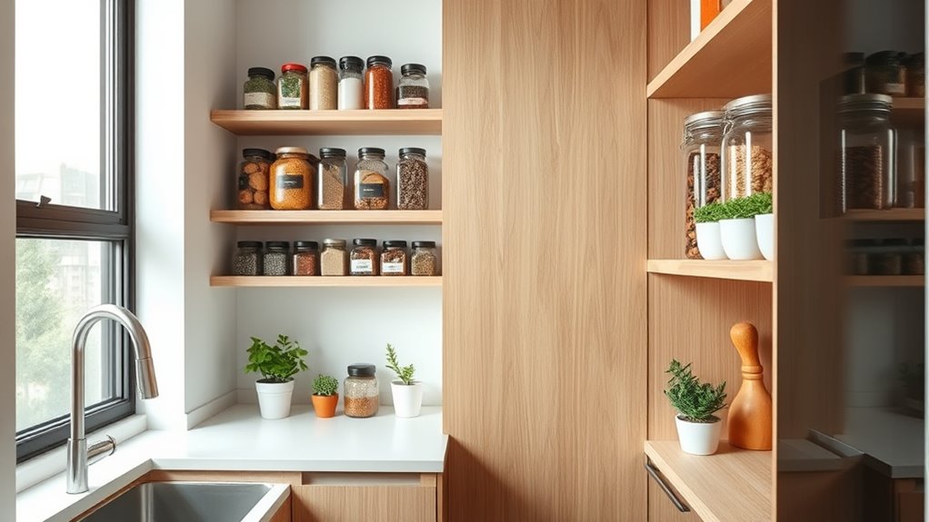 maximize vertical kitchen storage