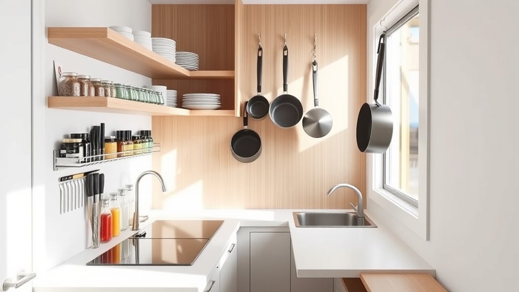 maximize vertical kitchen storage