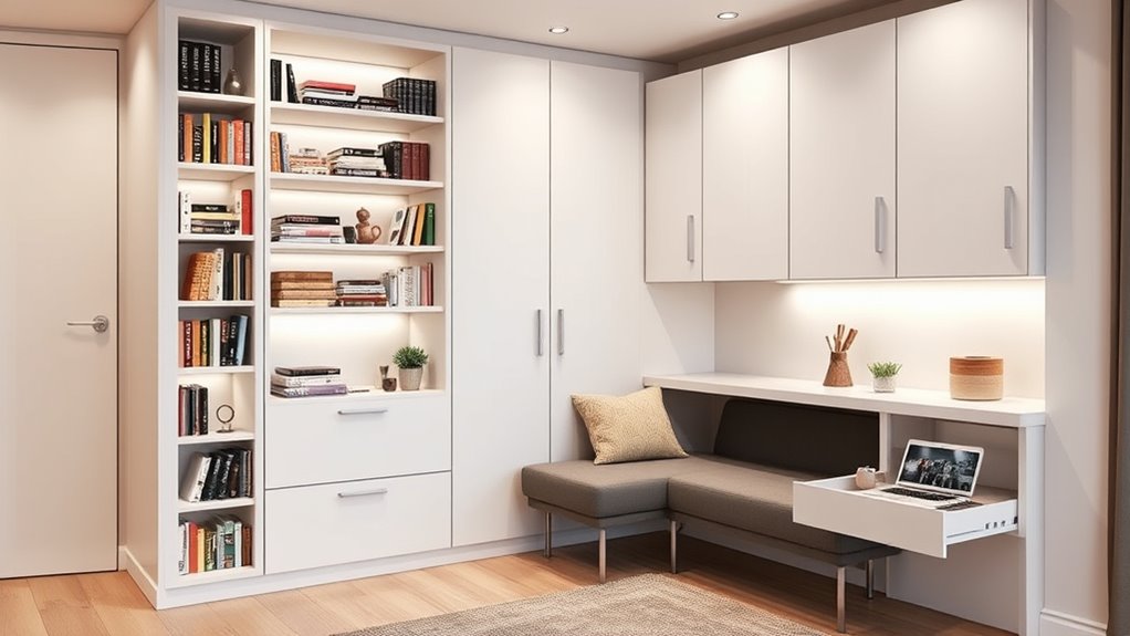 maximize wall mounted storage