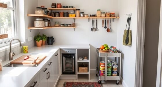 maximizing space without cabinets