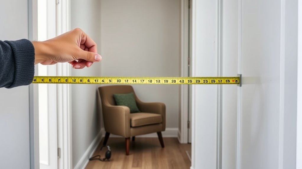 measure doorways before moving