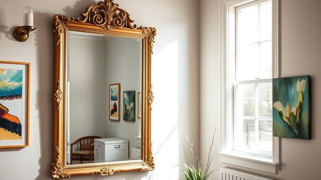 mirror placement enhances perceived space
