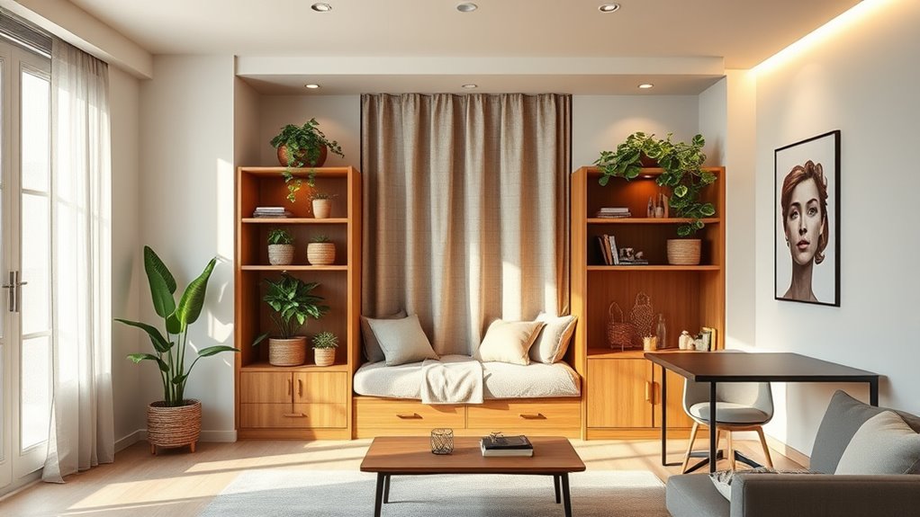 multi functional space defining furniture