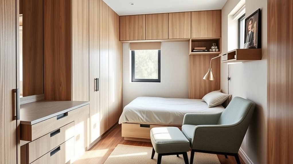 optimize small bedroom space