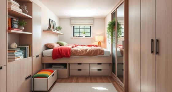 optimize small bedroom storage