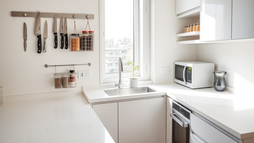 optimize small kitchen counter