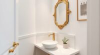 optimize small powder rooms