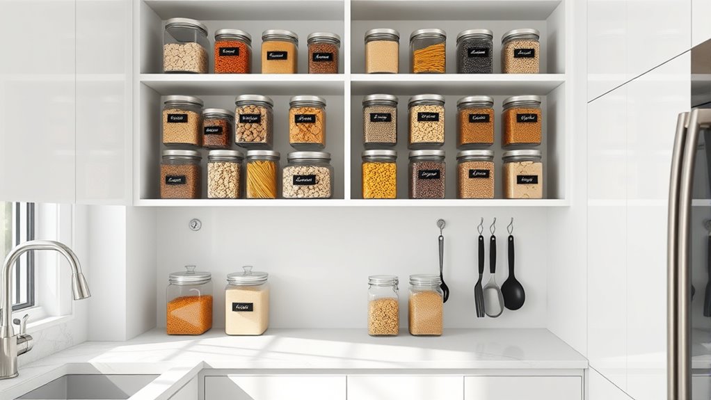 organize with clear labels