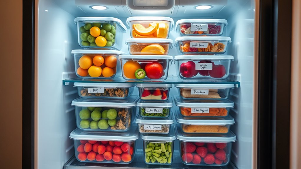 organized fresh food storage