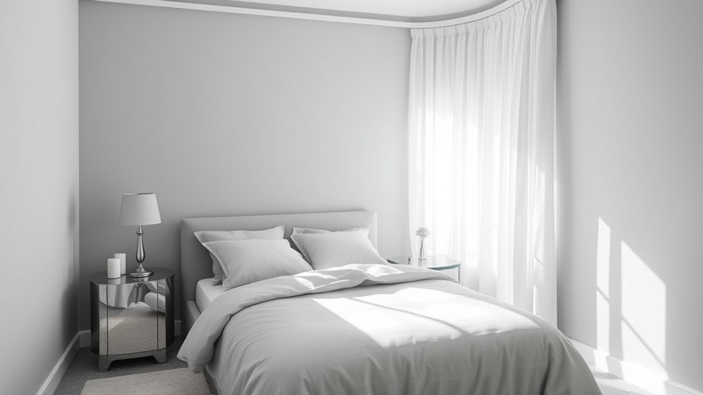 pale gray enhances space