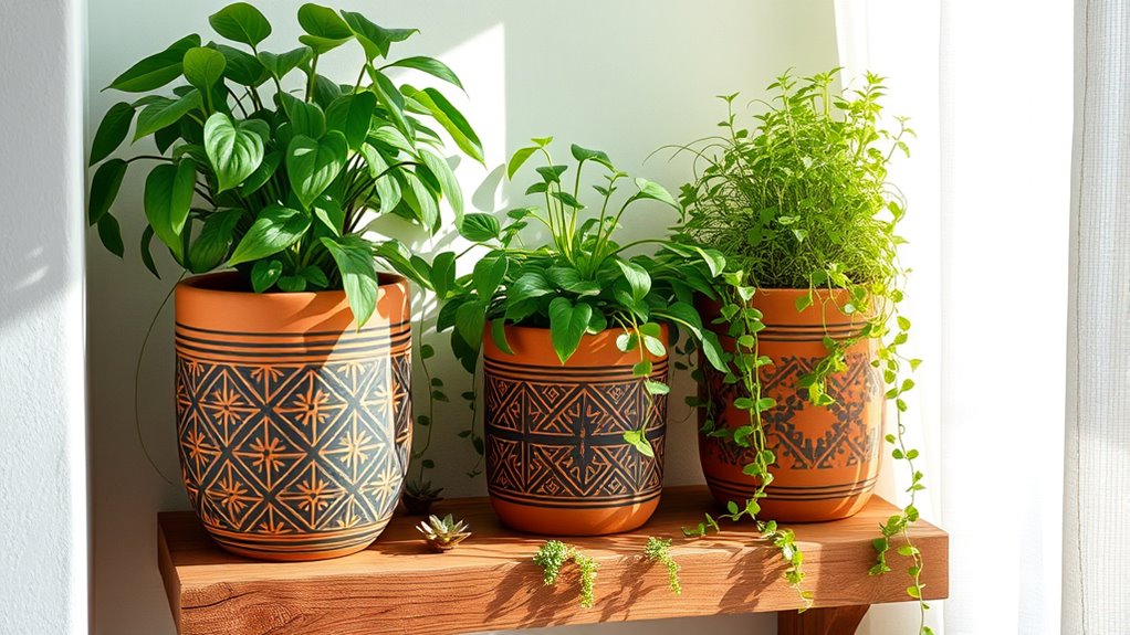 personalized handcrafted plant containers