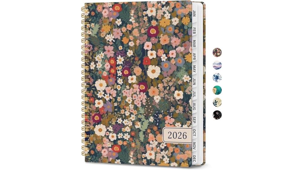 planner with tabs
