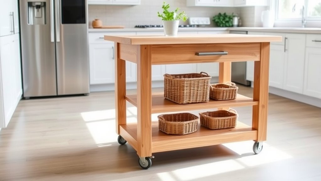 portable kitchen island transformation