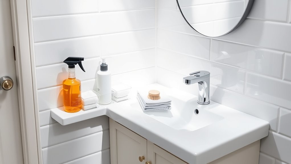 quick bathroom cleaning tips