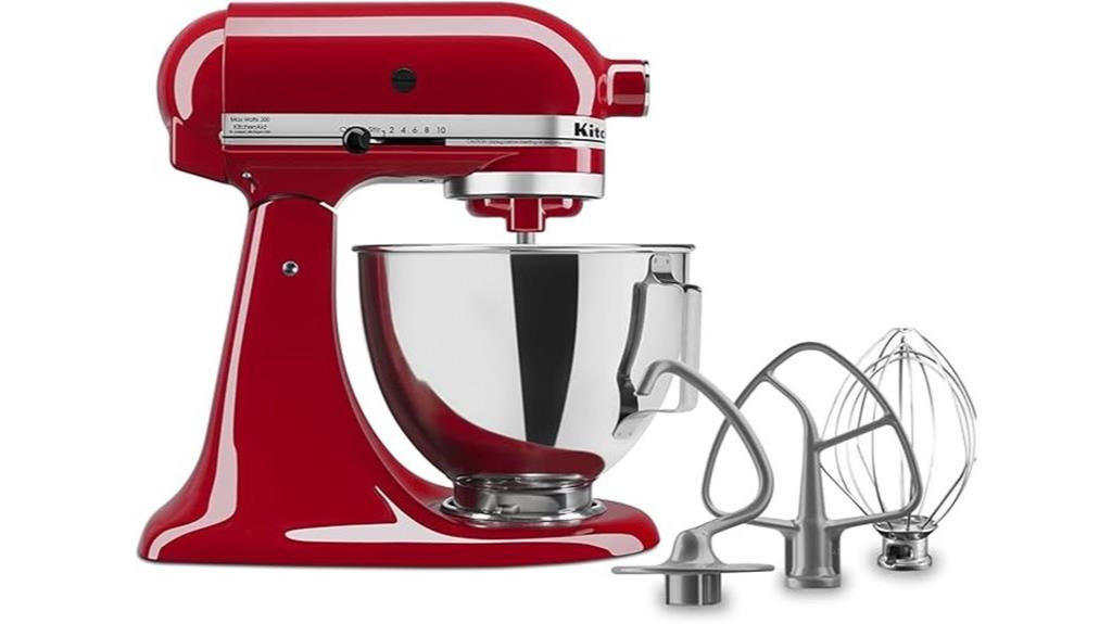 red 4 5 quart mixer