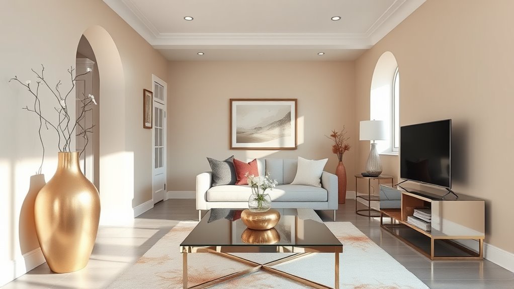 reflective metallic space enhancement