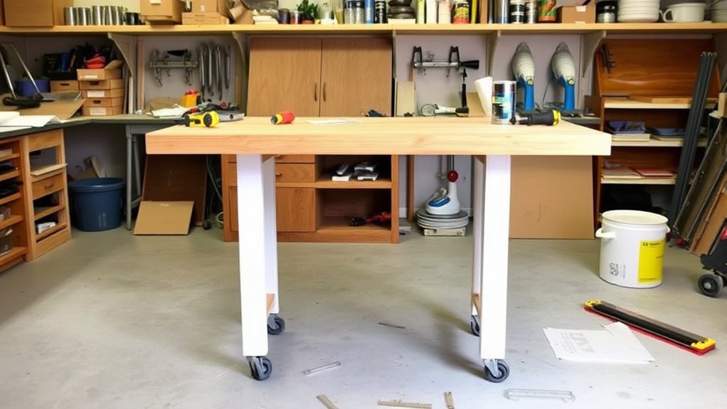 securely fasten worktop firmly