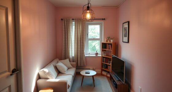 small awkward shaped living room