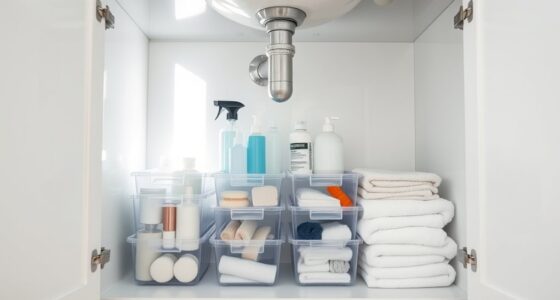 small bathroom sink storage