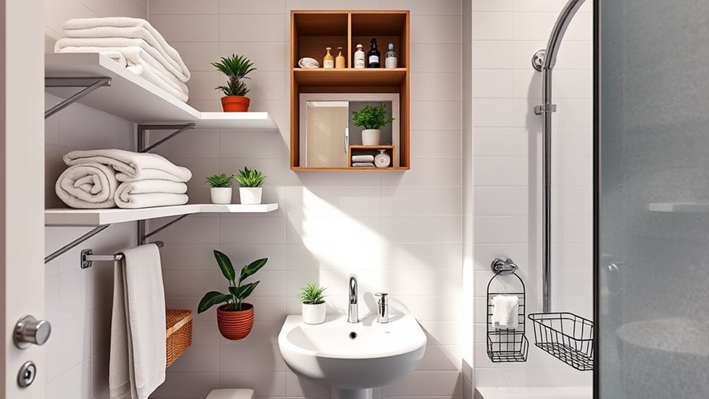 small bathroom storage solutions
