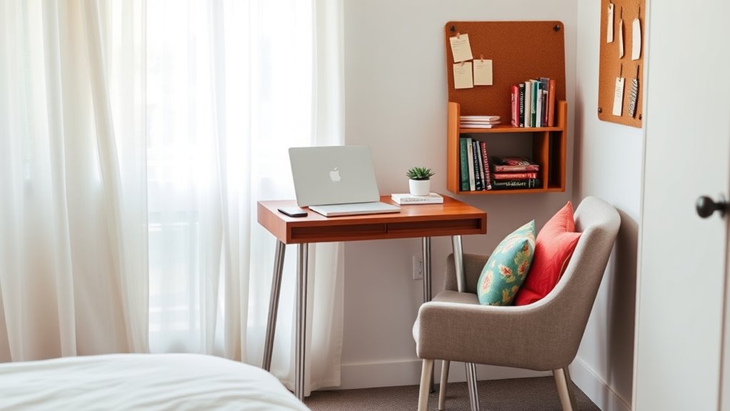 small bedroom home office