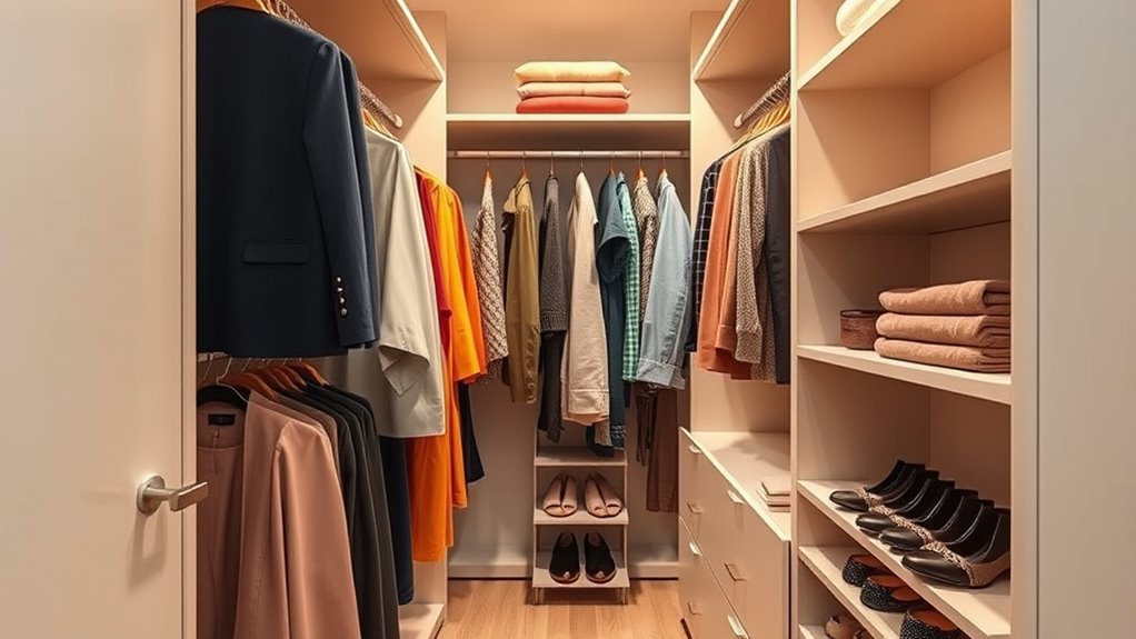small closet organization strategies