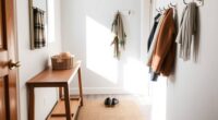 small hallway organization tips