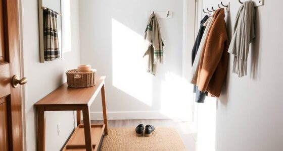 small hallway organization tips