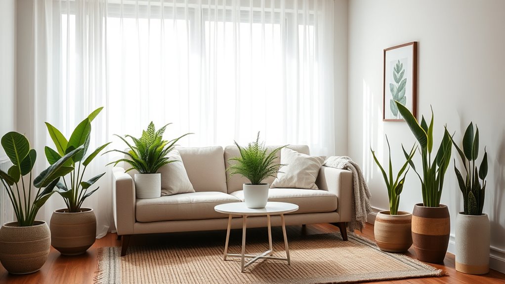 small space green decor