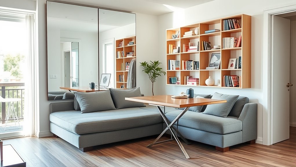 smart multifunctional furniture arrangement