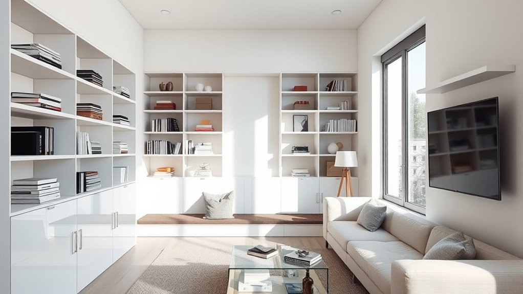 smart storage minimizes clutter