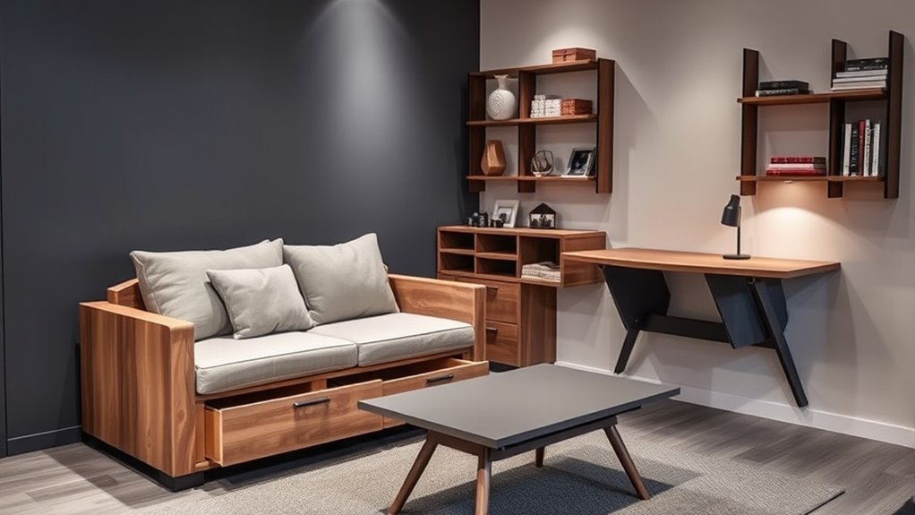 space saving multi use furniture