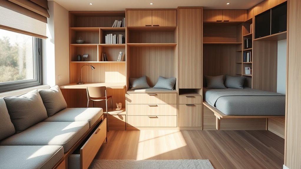 space saving multi use furniture