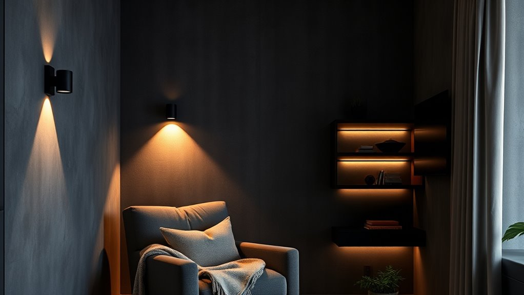 space saving wall lighting