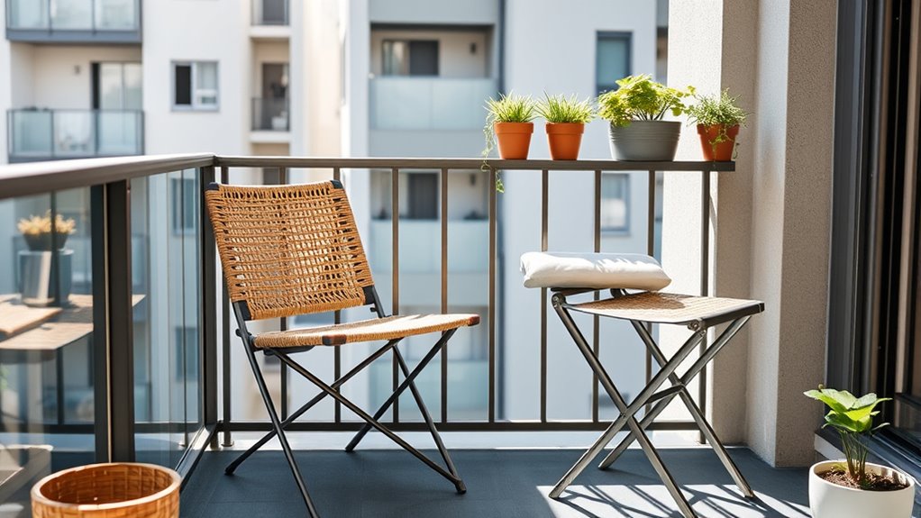 space saving weatherproof seating