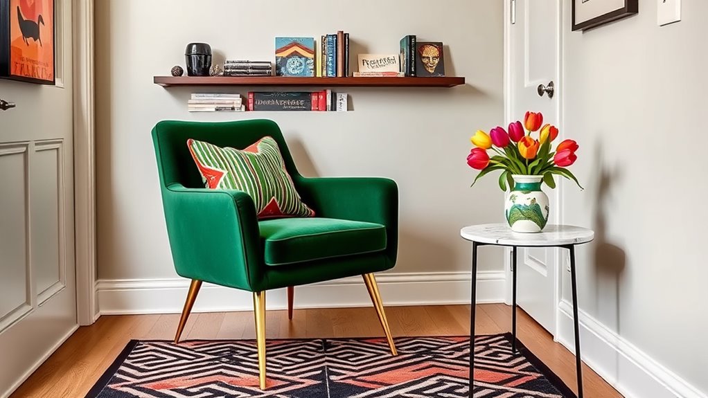 statement furniture enhances small spaces