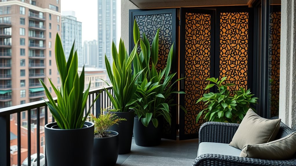 strategic balcony privacy design