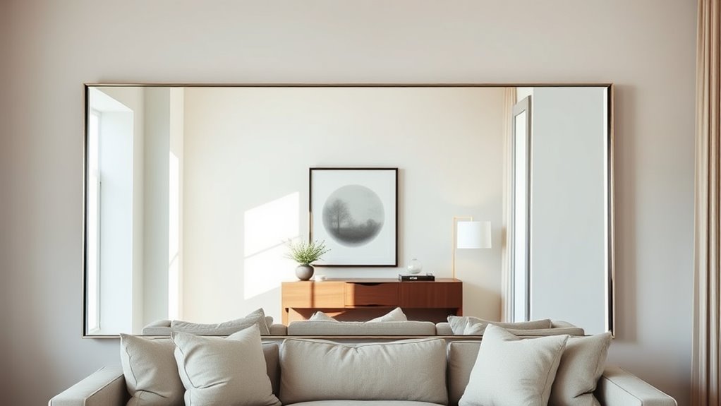 strategic mirror placement enhances spaciousness