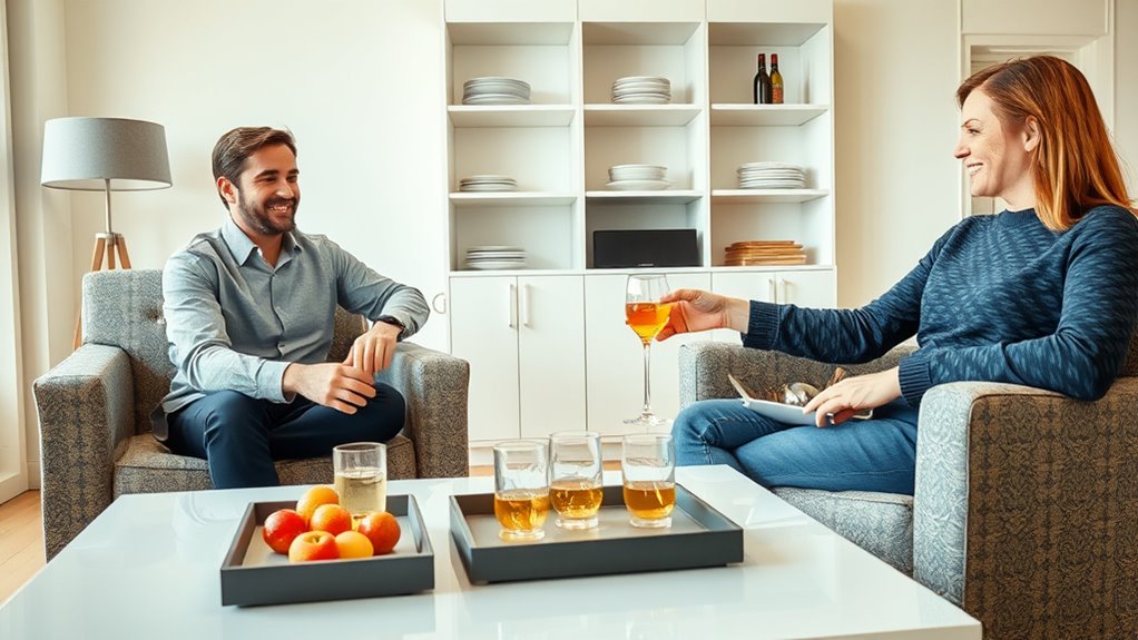 streamlined serving and space