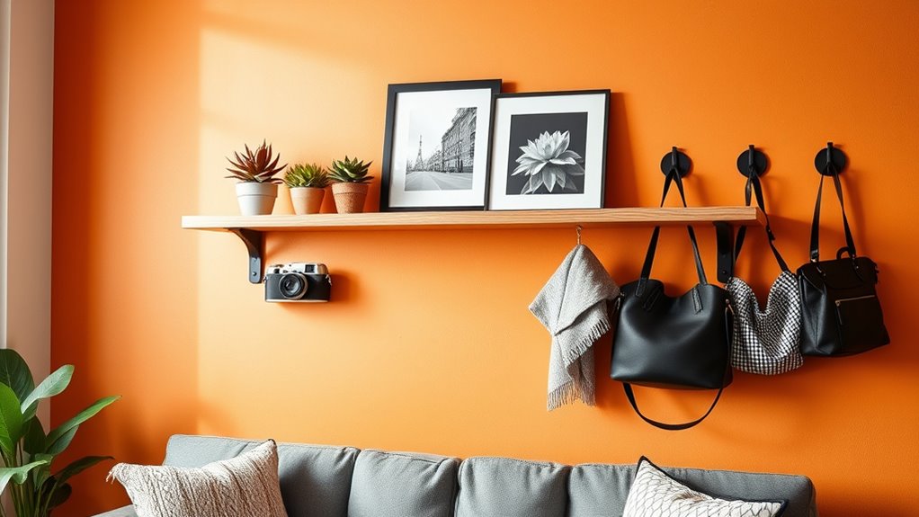 stylish floating wall shelves