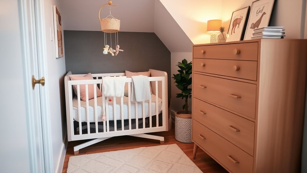 stylish space saving nursery decor