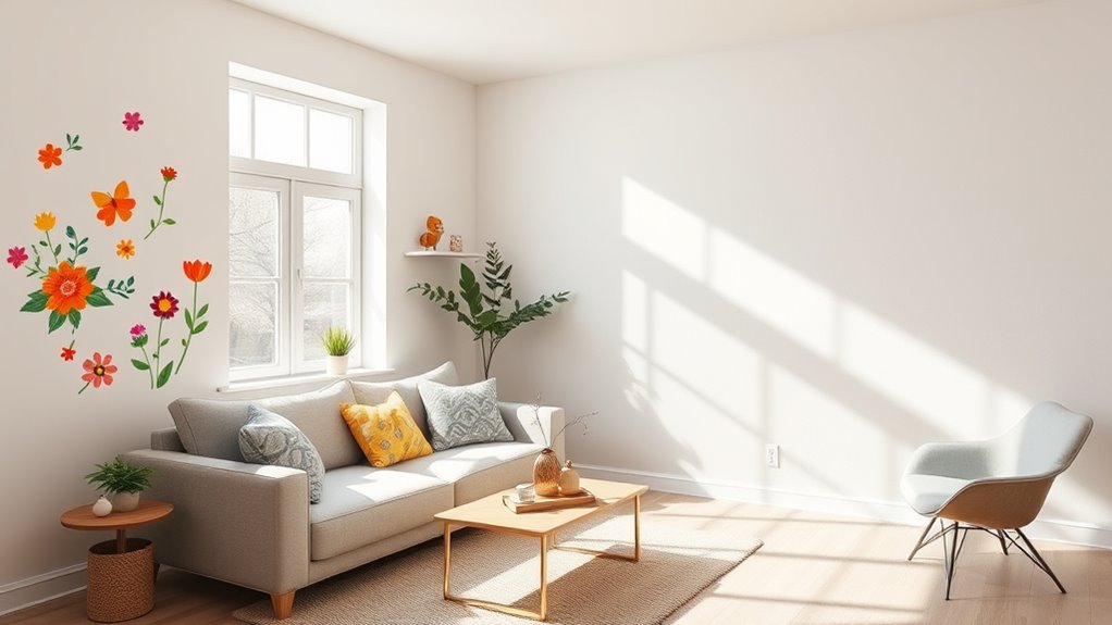 temporary wall decor application