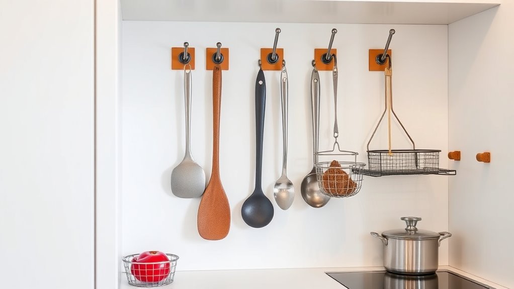 temporary wall mounts for organization