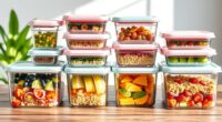 top glass meal storage