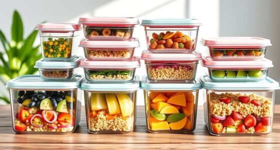 top glass meal storage