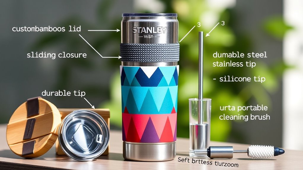 top stanley tumbler add ons