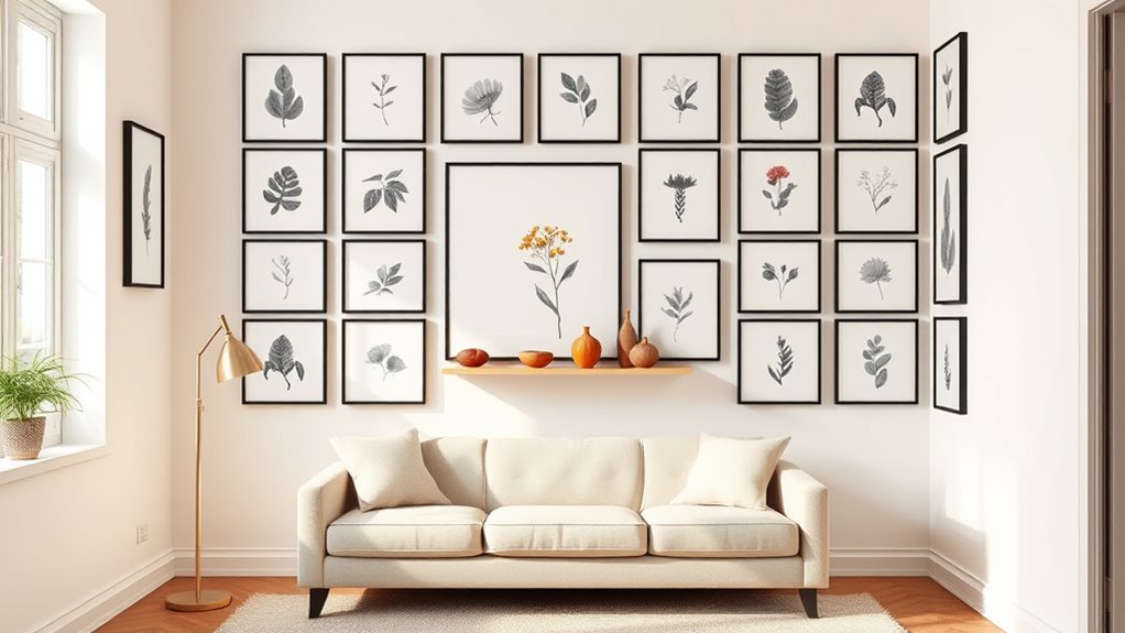 unified balanced decor arrangement