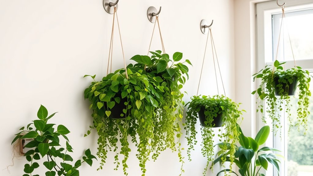 use hanging wall planters