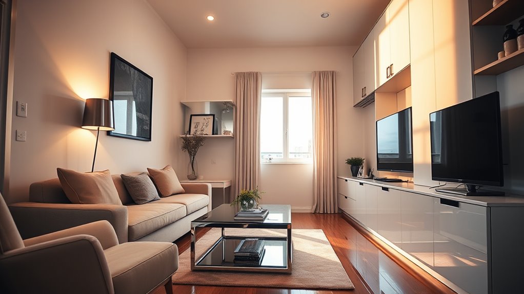 use mirrors for brightening